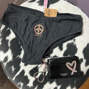 Victoria's Secret Black Panties and Wallet Set